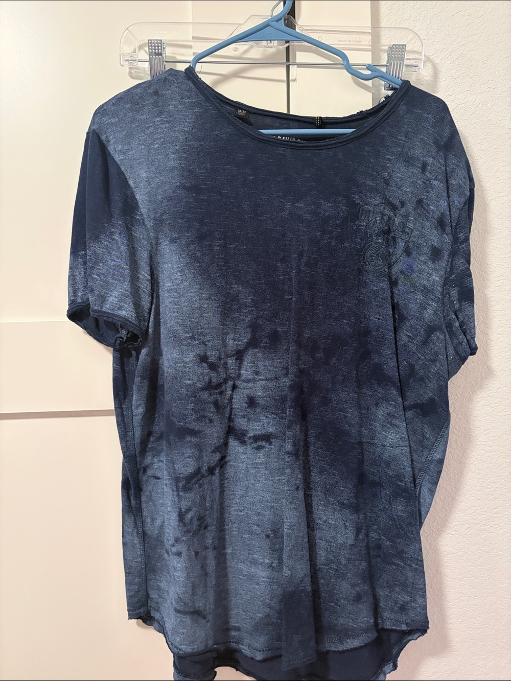 Buffalo David Bitton Men's Tie-Dye Crewneck T-Shirt - Navy